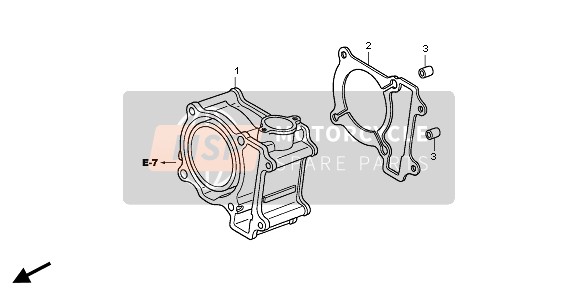 Honda PES125 2007 CYLINDER for a 2007 Honda PES125